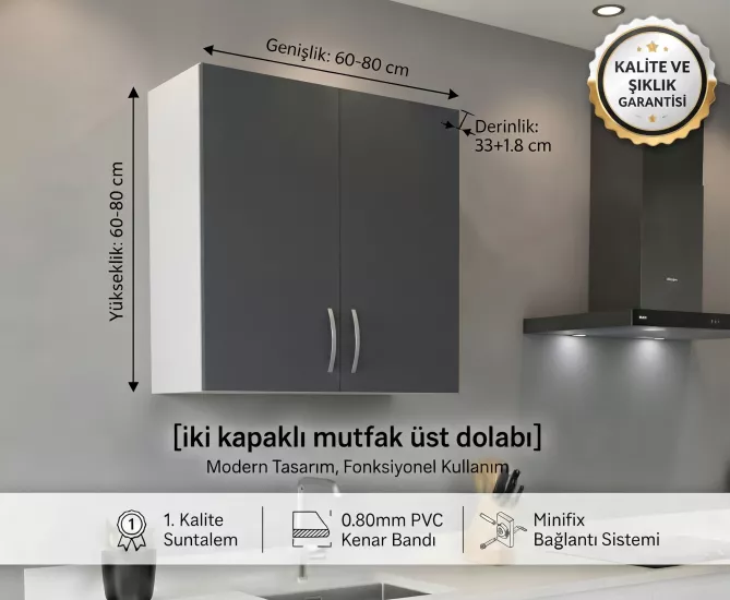 Modern Mutfak Üst Dolap