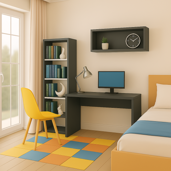 Çalışma Masası sade bir oda için