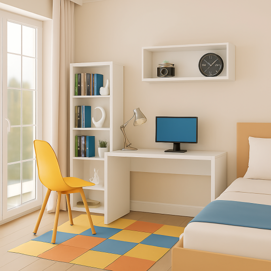 Çalışma Masası sade bir oda için