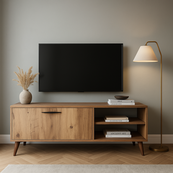 Şık zarif minimalist küçük odalar için ideal 